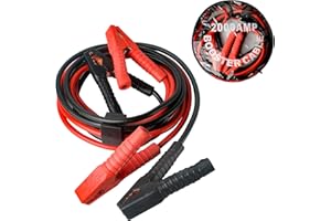 AZKEEGREY 3 Meters Booster Cables for Car, 2000 Amp Jump Leads for Car, Heavy Duty Car Battery Booster Jump Leads
