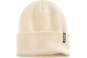 FURTALK Beanie Hats for Women Men Acrylic Knit Cuffed Hat Soft Warm Slouch Ladies Skull Cap Unisex Winter Hats for Men Women