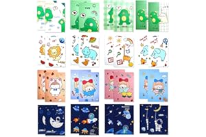 LUCCYLE 40 Pezzi Mini Taccuini Tascabili, Mini Taccuino dei Cartoni Animati, Blocchetti per Appunti Piccoli, Facile da Trasportare, per Scuola, Ufficio, Casa, Viaggi, Multi-Stili (120 x 85mm)