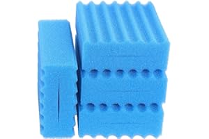 INGVIEE 6 Stück Kompatibel Blau Grob Filterschwamm für Sunsun CBF-350 CBF-350B CBF-350C CBF-550 Teich Filter