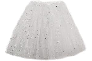 MUNDDY - Tutu Elastico Tul 3 Capas 40 CM de Longitud para Adulta Distintas Colores Falda Disfraz Ballet (Envio 48-72h con Seguimiento Desde Madrid)