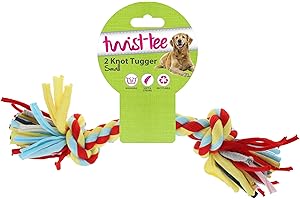Nuts For Knots Twist-Tee"" 2 Knot Cotton Dog Tugger, Large"