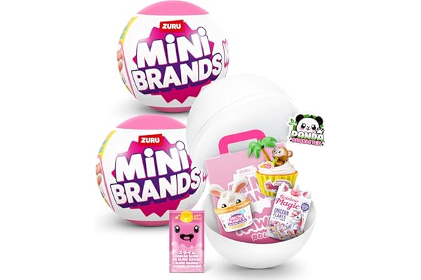 Mini Brands Capsule Kawaii de ZURU, minis Kawaii Surprises à Collectionner, Emballage à l’Aveugle, Articles à Collectionner sur Un thème Japonais, 2 Capsules