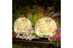 OBOVO [2 Stück] Solar Bodenleuchte für Garten, Solarlaterne für Außen 40 LEDs Warmweiß Gartenleuchte Wasserdicht Solarlampe für Rasen, Gehweg, Terrassen Deko