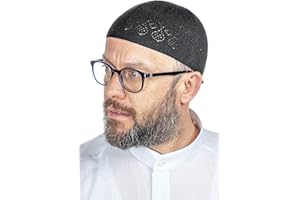 ihvan online Chapeaux Kufi turcs en tricot musulman pour homme, taqiya, takke, peci, casquettes islamiques, cadeaux islamiques, taille standard