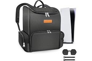 FPVtosky Sac à Dos pour PS5 & PSVR2, 2 en-1 Grand Sac de Voyage pour Playstation VR2 & PS 5, étui de Rangement Protecteur Compatible avec Les Accessoires de Jeu Playstation 5 & PS VR2