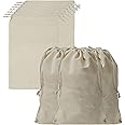 Belle Vous 10 Sacchetti Cotone Mussola con Coulisse