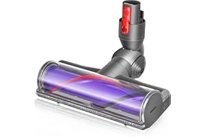 Arcets Cepillo motorizado compatible con Dyson V10 V8 V11 V15 V7 rodillo apto para alfombras y suelos duros y esquinas estrechas