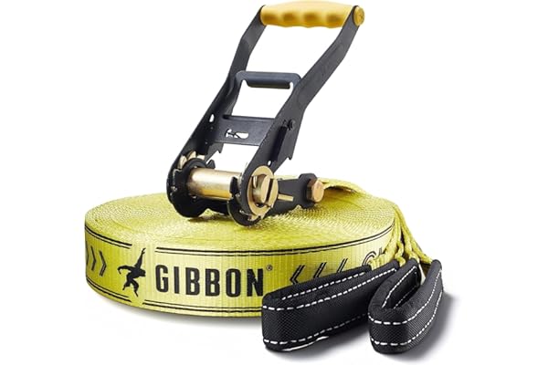 GIBBON Classique Slackline Mixte Adulte, Jaune, 25