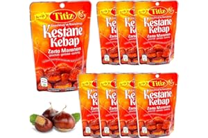 Pergamo Set (8x125g Vorteilspaket) Titiz geschälte Maronen geröstet Essfertig Esskestanien Zarte Maronen