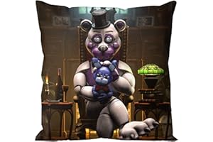 ANJINGUANG FNAF Throw Pillowcase Decorative Cushion Cover Square Bed Pillow Case Cover Twin Sides Print 45X45CM