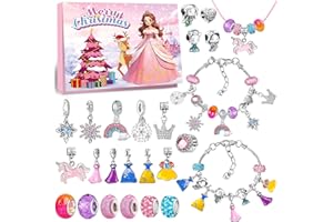 iZoeL Calendario Avvento 2025 Bambina Calendario Avvento Gioielli, Fai da Te Bracciale Bambina Idee Regalo Natale 2025, Regali Natale per Figlia Nipote Sorella