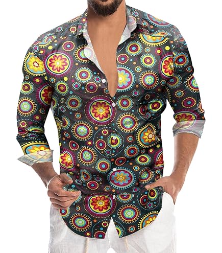 70er Jahre Satin-Rüschenhemd Herren Gelb XL 54/56 – Retro Discohemd Für Karneval & Mottoparty