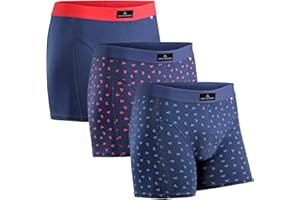 DANISH ENDURANCE Boxer Uomo Cotone Elasticizzato Premium, Mutande Intimo Traspirante, 3 Paia