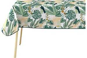 Douceur d'Intérieur, Nappe Rectangle (140 x 240 cm) Guyana, PVC Textilia