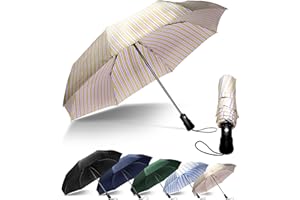 Chakipee Kompaktowy parasol podróżny wiatroszczelny mocny - automatyczne odwrócone składane parasole