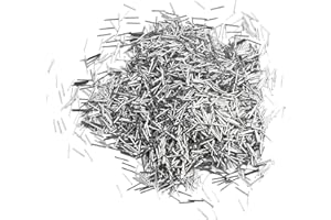 Zilimontt Aiguille de polissage magnétique en acier inoxydable de 1 kg, broches de polissage, broches de polissage magnétiques en acier inoxydable pour polisseuse à gobelet (0,4 x 5 mm)