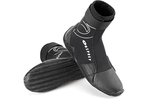 Osprey | Adults Wetsuit Boots, 5mm Neoprene Aqua Boots for Men and Women with None-Slip Sole for Hard Objects, Multiple Sizes