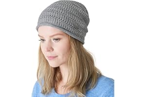 CHARM Linen Summer Beanie for Men - Womens Sweat Wicking Knit Japanese Hat Hipster Cap