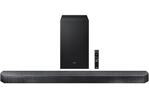 Samsung 320 W True 3.1.2ch Soundbar with Dolby Audio | Q-Symphony | Center, Up-Firing Speakers | HDMI eARC | Optical in | Bluetooth 5.3 | Wireless Subwoofer (HW-Q600H/XL, Titan Black)