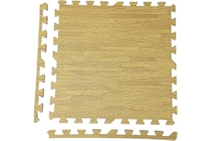 ARTERRA LIVING Arterra Interlock Foam Floor Mats – 60 x 60cm Floor Gym Mats – Exercise Foam Play Mat, Eva Foam Rubber Tiles, Idea for Home, Sport, Fitness, Exercise & Yoga