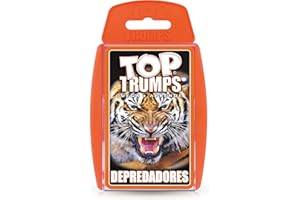 Top Trumps Cards Predators - Cartas Españolas, Juegos De Cartas Adultos, Juegos De Cartas Para Niños, Cartas De Trivia, Desde 6 Años, Para 2+ Jugadores