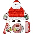 FunBlast Santa Claus Theme Sling Bag With Key Ring, Comb and Mirror – Silicone Mini Bag for Girls, Fancy Purse, Stylish Cross Body Bag With Adjustable Strap, Christmas Gifts