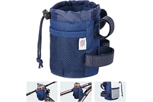 KEMIMOTO Rowerowy uchwyt na butelki, uchwyt na napoje, rower, uchwyt na butelki z wodą, uchwyt na napoje do wózka dziecięcego, uchwyt na butelkę z napojami, rower z kieszeniami siatkowymi, do MTB,