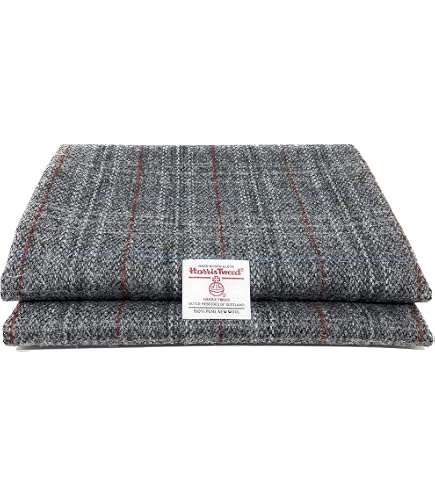 Harris Tweed Stoff Blau Tartan Wolle Geeignet Für Alle Polster Und Bekleidung. Hohe Abriebfestigkeit 30.000+ - Österreich