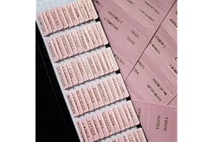 TELAIN Leder-Bibelregister, Bibel-Tabs für Frauen und Männer, 80 Index-Tabs für Studienbibeln, 66 Bibel-Tabs für Altes und Neues Testament, 14 Blanko-Tabs (Rosa)
