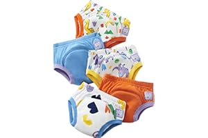 Bambino Mio, Culotte d'apprentissage Lavable, unisexe, pour garçons et filles, lot de 5, courage des dinos, 2-3 ans