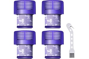 NZBS Filter für Dyson V10 SV12, 4 Stück Ersatz Filter für Dyson Staubsauger V10 SV12 Waschbar Cyclone Animal Absolute Total Clean Motorhead Akku Staubsauger Ersetzen Sie #DY-969082-01