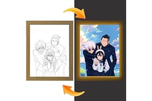 FunLake Jujutsu Kaisen LED Art - Gojo Satoru, Getou Suguru & Amanai Riko Edition, USB-betrieben, 3 Beleuchtungsmodi