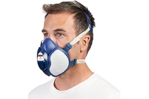 3M Atemschutzmaske mit integrierten Filtern 4255+, A2P3 Organische Dämpfe für Farbspritz-Lackierarbeiten (neu), Single