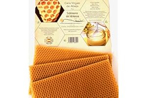 LOS SABINARES DEL ARLANZA Cera de abeja (195g) Natural 100% origen España. De nuestras propias colmenas, pura y versátil: para cosmética, cremas, pomadas, protector labial...