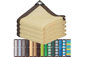 SDLLG Sonnensegel mit Ösen Schattiernetz Schattennetz mit 90% Schattierwirkung UV-Schutznetz 0.5x2M Gartennetz 15 Farben Pass zu Ihrem Garten Sonnenschutzgewebe Windschutz Sichtschutz Zaun