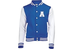 Edward Sinclair Personalized | Varsity | College | Baseball Jacket | with Name on Back and Initial on Front. (Input The Name and Initial That You Would Like in Gift Message Box)