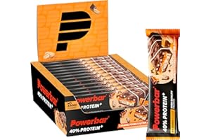 ‎POWERBAR Powerbar - 40% Protein+Crisp - Caramel Peanut Butter - 12x40g - High Protein Riegel - zuckerarm