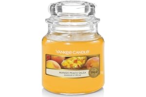Yankee Candle Mango Peach Salsa Świeca Zapachowa, Szkło, Mango Peach Salsa, 104 g