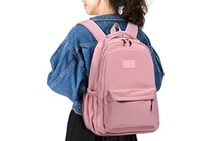 Zusentee Sac à dos D'école Femme&Homme, Sac D'école Léger de Voyage Décontracté, Sac à Dos Pliable Base Résistant à l'eau pour Travail, Voyage, École, Sport, 25 L