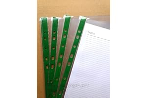 ARTH 100 Plastic Wallets A4 Poly Punched Pockets Glass Clear Heavy Duty Strong Filing Document Sleeves