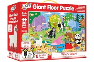 Galt, Giant Floor Puzzle - Who's Taller?, Floor Puzzles for Kids, 30 piece Puzzle, Ages 3 to 6 years Plus