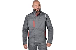 BWOLF Veste de travail Raptor 100 % coton - Pour homme - Multifonctionnelle - Avec poches multifonctions - Bandes réfléchissantes
