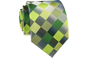 Rosiika Men's Modern Striped Plaid Patterned Formal Ties College Daily Woven Wedding Neckties