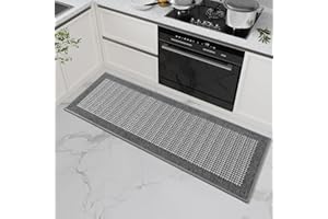 SIXHOME Alfombrillas de Cocina Antideslizantes Lavables Modernas absorbentes y Resistentes a Las Manchas Tapetes y Tapetes Modernos(Gris,50 * 80cm)