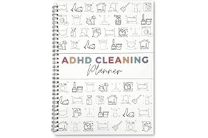 PICKONA ADHD Cleaning Planner Bundle Cleaning Schedule ADHD Planner for Adults Daily, Weekly, Monthly Household Cleaning Organizer with Task Checklists and Schedules