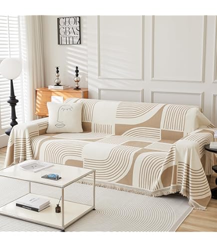 WEYOND Plüsch Sofa Überzug & Sofabezug, 90 x 160 cm, Dunkelgrau