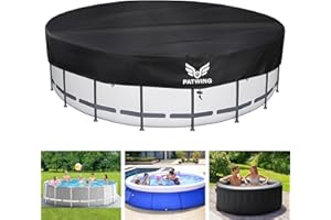 PATWING Cubre Piscinas Redondas Ø 280 Für Ø220-280cm Piscinas, UV-Resistente Cobertor de Invierno para Piscina für INTEX Piscinas