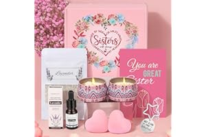 AYGE Sister Gifts, Pamper Gifts for Sister, Sister Gifts From Sister, Birthday Gifts Sets Hamper, Sister, Women, Self Care Relaxation Spa, Relax Bath Gift Birthday Presents