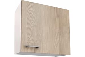 Berlioz Creations – Mueble de Cocina con 1 Puerta, Paneles de partículas, Fresno, 60 x 33,3 x 55,4 cm